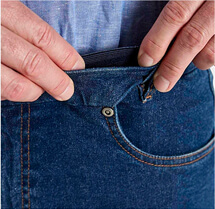 Pegasus Hidden Stretch Waist Jean with Free Belt - MT338